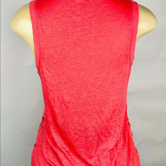 🚩J. Crew Lace Tank Top Sz S Orange - Picture 6 of 8